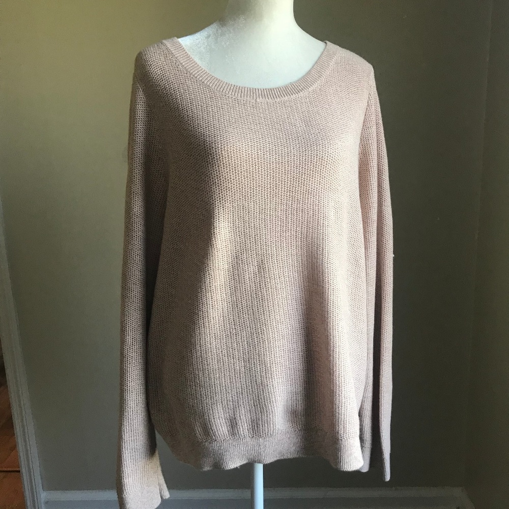 LOFT Blush Crew Neck Sweater